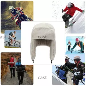 CAST Nga Ushanka Ấm Earflap Bonnet Mũ mùa đông chống gió