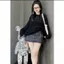 Áo thun giấy nữ tay dài rút dây eo cổ tròn thời trang nữ TGD7705 - - Hieuvy Botique