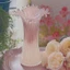 Màu Hồng Trắng Gradient Xịt Nước Thả Miệng Hoa Văn Dọc Bình Thủy Tinh Handmade Hoa Văn Hóa Trang Trí Nhà Cửa IJ3J