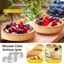 5 Chiếc Nhẫn Tart Tròn Thép Không Gỉ Chịu Nhiệt Đục Lỗ Khuôn DIY Mousse Trái Cây Bánh Tartlet Donut Khuôn Dụng Cụ Nhà Bếp
