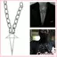 COO Xu Hướng Màu Bạc Dây Chuyền Pentacle Vòng Cổ Punk Cổ Chokers Vòng Cổ