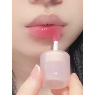 Lạnh First Love White Moonlight ~ Big Ice Bucket Essence Glaze Mirror Lip Gloss Lipstick Lip Gloss Lip Gloss Dưỡng ẩm Tẩy tế bào chết