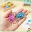 Đồ chơi Fidget hình thức ăn 3 chiếc Bộ bánh bao trong suốt lấp lánh với đồ chơi giảm căng thẳng hấp cho chất độn túi dự tiệc