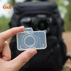 Hộp lưu trữ thẻ nhớ nhỏ gọn 1 / 2 Cái Dụng cụ sắp xếp di động hình máy ảnh để chụp ảnh ngoài trời Thẻ TF [VN]