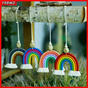 YRBWD Móc Khóa Boho Dệt Trang Sức Quà Tặng Trang Trí Nhà