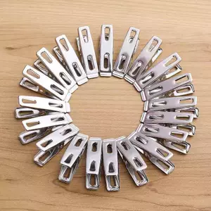 20 Chiếc Kẹp Quần Áo Bằng Thép Không Gỉ Kẹp Niêm Phong Nhà Bếp Kẹp Bền Chống Gió Cho Quần Áo Sos Người Tổ Chức Tài Liệu