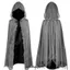 DONOVANQQ Halloween Áo Khoác, Thiết Kế Có Mũ Trùm Đầu Phong Cách Phóng Đại Halloween Cosplay Cape, Phong Cách Gothic Rách Kết Cấu Unisex Tattered Vải Halloween Ma Trang Phục Tiệc Halloween