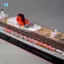 Bộ mô hình giấy lót RMS Queen 2 tỷ lệ 1: 400, Máy hấp chi tiết Tàu khai thác giấy chưa lắp ráp