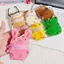 HFSHY Mini Hồng Lông Tơ Thỏ Tiền Xu Móc Khóa Túi Quyến Rũ Hoạt Hình Dễ Thương Hộp Đựng Tai Nghe Túi Bảo Quản Quà Tặng Lễ Hội Sáng Tạo Tiếp Liệu VN