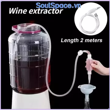 SOULSPACE 1 Cái Máy Hút Rượu, Ống Siphon Pha Nhựa 2M, Dụng Cụ Làm Rượu Bền DIY Thanh Dụng Cụ Gia Đình Máy Lọc Rượu Ống Cung Cấp Nhà Bếp