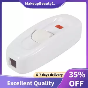 Công tắc đèn dây nội tuyến bằng nhựa màu trắng nhỏ gọn