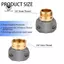 Bộ sửa chữa vòi tưới vườn 2 đầu ống nam và nữ, phù hợp với ống 3 / 4 inch và 5 / 8 inch