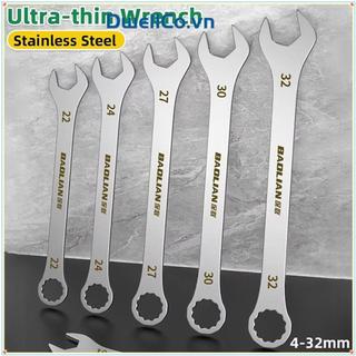 DWELLCO 1 Cờ lê mở siêu mỏng, Cờ lê Ratchet 5-32mm dày 3mm, Cờ lê mở đa chức năng hai đầu bền bỉ Dụng cụ sửa chữa ô tô xe đạp