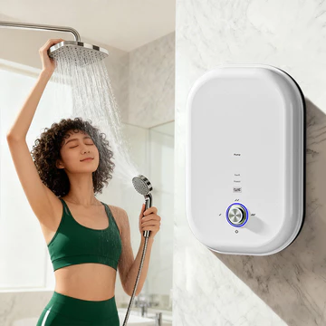 new*M1-U2*Bơm tăng áp tích hợp có núm điều chỉnh. Máy nước nóng điện có bơm nước. Máy nước nóng tức thời cỡ nhỏ.- Wate