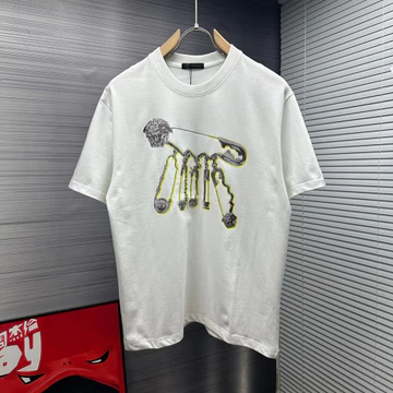 Áo thun Versace / Áo thun Versace in hình ngắn tay nam nữ Áo thun cặp đôi Áo công sở Áo thông thường Áo công sở Áo công sở Áo thông thường Áo đi lại T @