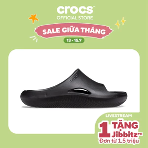 Dép Quai Ngang Unisex Crocs Mellow - Black - 208392-001