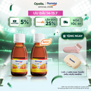 Bộ 2 chai Siro Pharmaton Kiddi 100ml/lọ, giúp trẻ ăn ngon, giúp xương chắc khỏe, hỗ trợ sự phát triển toàn diện của trẻ