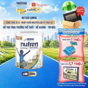 Sữa Bột NESTLÉ NUTREN JUNIOR Thụy Sĩ Với Công Thức BIG Hỗ Trợ Tăng Trưởng Cho Bé 800G
