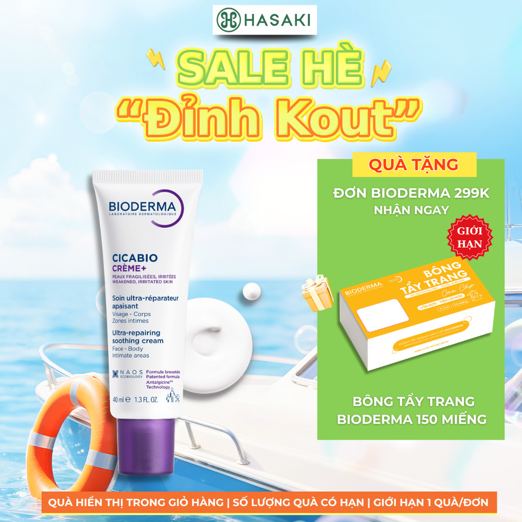 Kem Dưỡng Bioderma Phục Hồi Da Tổn Thương Và Ngừa Sẹo 40ml
