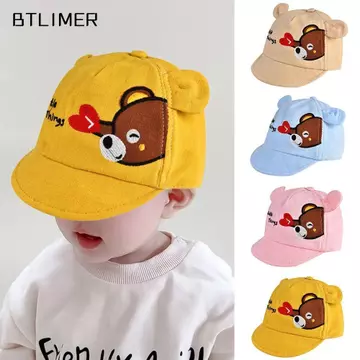 ESSECCOME Mũ bóng chày cho bé, Mũ có thể điều chỉnh Mũ chống nắng hoạt hình, Mũ che nắng Mũ che nắng Mũ chống cho trẻ mới biết đi Mũ lưỡi vịt mùa xuân hè