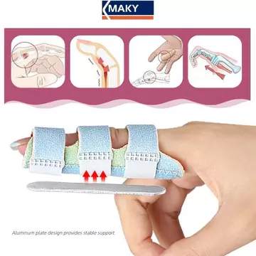 MAKY Kích Hoạt Ngón Tay Nẹp Nẹp Ngón Tay Nẹp Ngón Tay Cho Viêm Khớp Chấn Thương Phù Hợp Với Đau Ngón Giữa VN