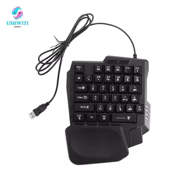 Bàn phím đơn MLINX, Bàn phím một tay siêu mỏng USB, Bàn phím cơ chơi game Mini 3 màu đa chức năng Bàn phím cơ chơi game có dây PC để bàn