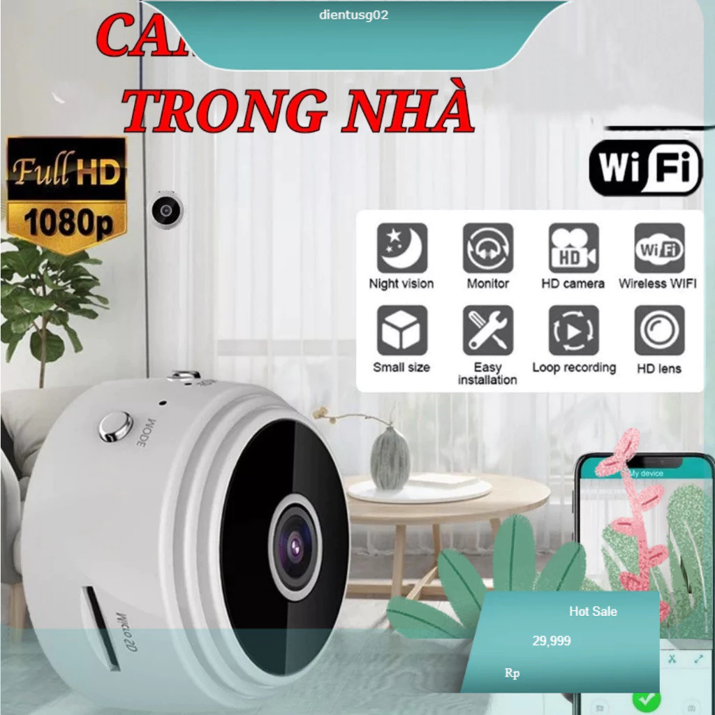 Camera wifi ip gia đình chống trộm kết nối điện thoại thông minh Camera không dây camera đàm thoại 2 chiều