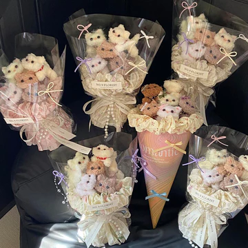 🔥Bó Hoa Gấu Bông ảnh đạo cụ Bouquet gấu bông tặng bạn gái Dễ thương Dễ Thương Siêu Dễ Thương Mèo Con Sang Trọng Búp Bê Bó Hoa Thành Phẩm Twist Stick Quà Tặng Sinh Nhật Cho Bạn Gái Bạn Gái Bạn Gái
