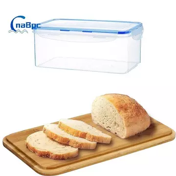 < CnaBpc > Hộp đựng bánh mì bằng nhựa Hộp đựng thực phẩm kín khí Hộp đựng bánh mì Sandwich Hộp đựng bánh mì có nắp Hộp đựng bánh mì Loaf Nhà sắp xếp nhà bếp Mới