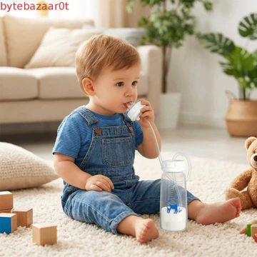 Bình sữa BYTEBAZAAR, Bình sữa sơ sinh cổ bình 150 / 240ml, Bình sữa PP rảnh tay đáng yêu Đồ dùng cho bé bú bình sữa dễ dàng cho trẻ sơ sinh