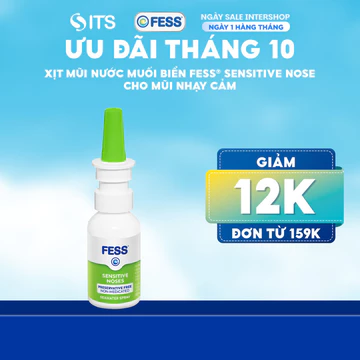 Xịt mũi nước muối biển FESS® Sensitive Noses cho mũi nhạy cảm 30ml