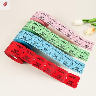 ALIK 1000 Chiếc Nhiều Màu Sắc Có Thể Xé Raffle Vé Đôi Cuộn Vé Nhập Học Trò Chơi Vé Cho Sự Kiện Lễ Hội Lớp Học Phần Thưởng VN