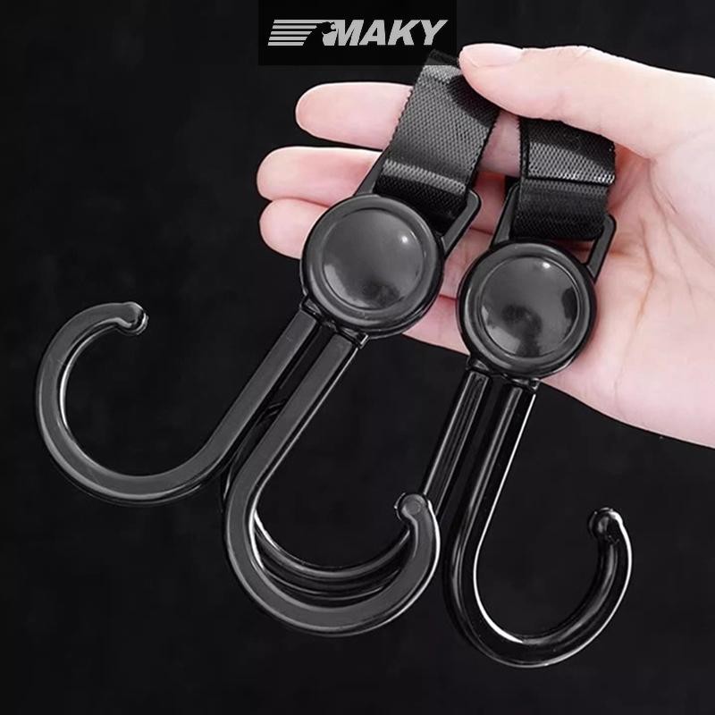 Newwellknownepic al Xe Đẩy Bé Móc Đôi Giỏ Hàng Túi Khóa Xe Sau Ghế Móc Phụ Kiện Đa Năng VN