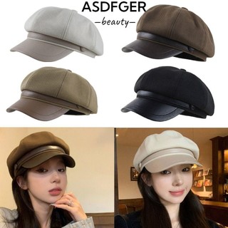 Mũ newsboy có thể điều chỉnh, chống gió, kiểu dáng đơn sắc ấm áp