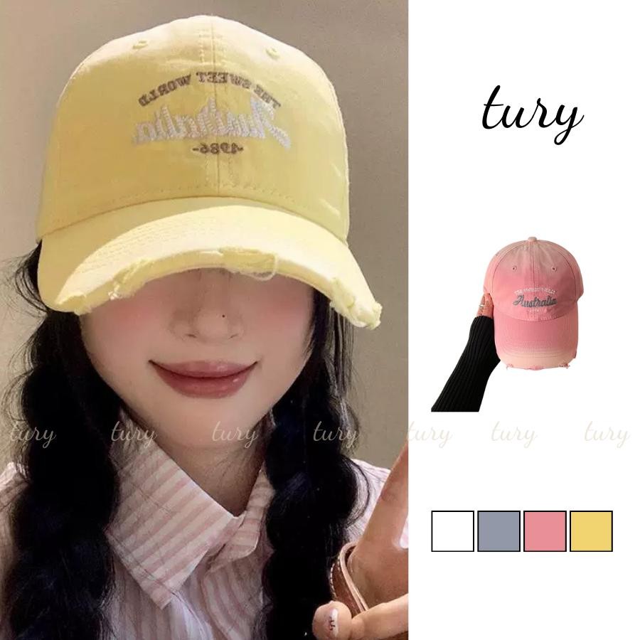 Nón Kết Unisex Nam Nữ - Tury - Mũ Lưỡi Trai Thêu chữ Australia - MLT070