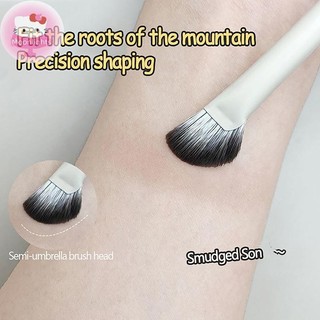Moonlights 1 Cái Nửa Hình Quạt Bàn Chải Phấn Mũi Cao Blush Trang Điểm Phù Hợp Với Mũi Mắt Đường Viền Nữ Dụng Cụ Làm Đẹp Mặt EN