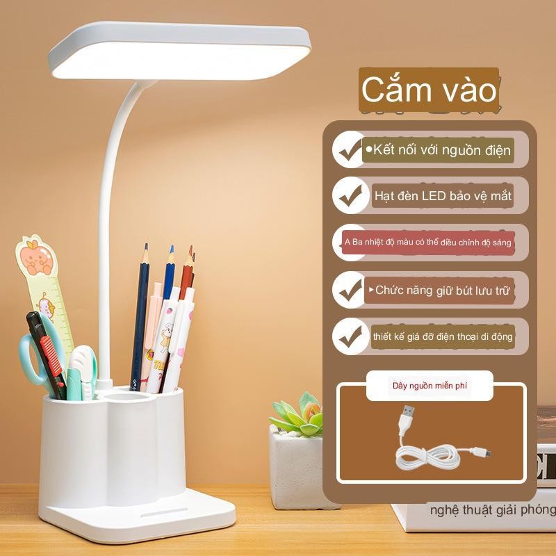Đèn Học Để Bàn Chống Cận M5 Sạc Tích Điện, Bảo Hành 1 Năm ,3 Chế Độ Sáng Thông Minh Bảo Vệ Mắt 079