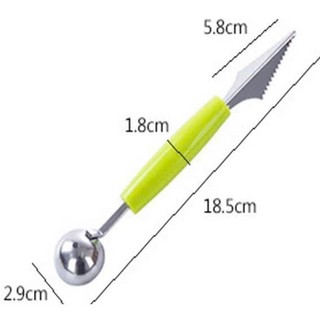Dụng cụ cắt tỉa, tạo hình trái cây, hoa quả hai đầu sử dụng, chất liệu inox - đa năng, tiện dụng