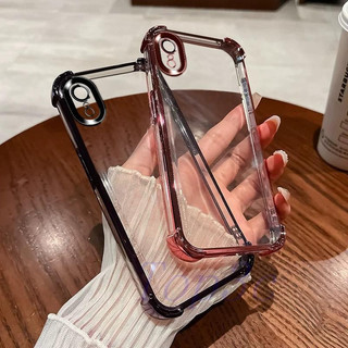 Ốp điện thoại trong suốt chống rơi bốn góc iPhone Xr SJDK