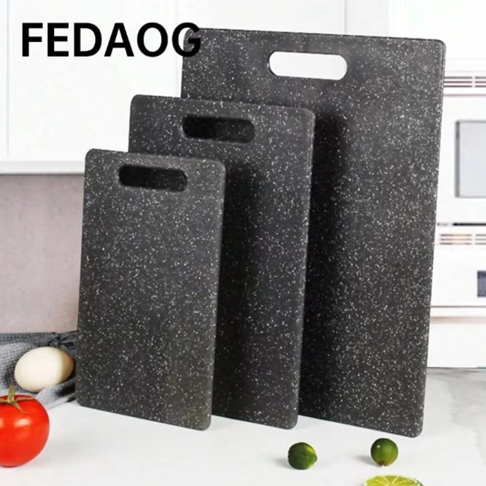 Thớt Rau FEDAOG, PP Kháng Khuẩn Họa Tiết Đá Cẩm Thạch, Thớt Thịt Chống Trơn Trượt Bền Cấp Thực Phẩm Chống Sữa Máy Rửa Chén An Toàn