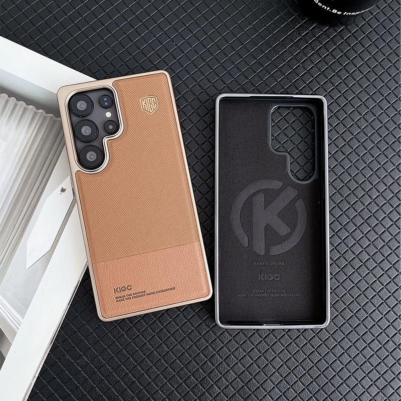 Dành Cho S23 S24 S25 Ultra Plus Ốp điện thoại KIGC Ultimate Perfection Series Matte Leather Back Cover