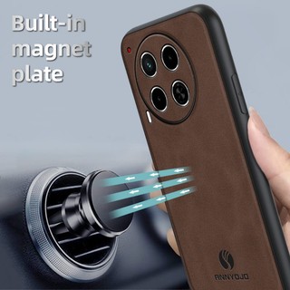 Ốp điện thoại Trơn Mờ Cho Tecno Camon 30 4G CL6 CL6k Ốp điện thoại Tích Hợp Tấm Nam Châm Da PU Ốp điện thoại Cứng Mờ Cho Tecno Camon 30 5G