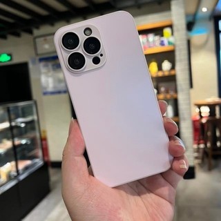 Mới Titan Màu Chính AG Cạnh Thẳng Kính Cường Lực Mờ Ốp Lưng Điện Thoại Iphone 16 15 14 13 12 11 Pro Max 16 Pro Matte Nano Cứng Bảo Vệ Phía Sau