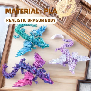 Bán buôn In 3D với khớp di động Cánh Rồng bay Pterodactyl Đồ trang trí Hình Quà tặng Người ảnh hưởng Sáng tạo Rồng Trung Quốc