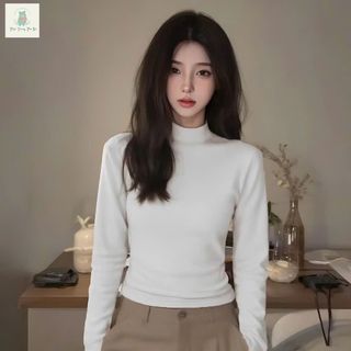 Áo giữ nhiệt nữ dài tay, lót nỉ mềm, co giãn 4 chiều, cổ cao 3 phân, giữ ấm hiệu quả. (Kèm ảnh thật)- thubaquanaao