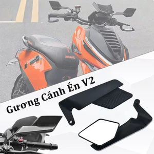 Gương Cánh Én V2, Mặt Kính Trắng Góc Rộng, Siêu Cao Cấp, Góc Nhìn Rộng, Đủ Tiêu Chuẩn Kích Thước, Chắc Chắn Bền Đẹp
