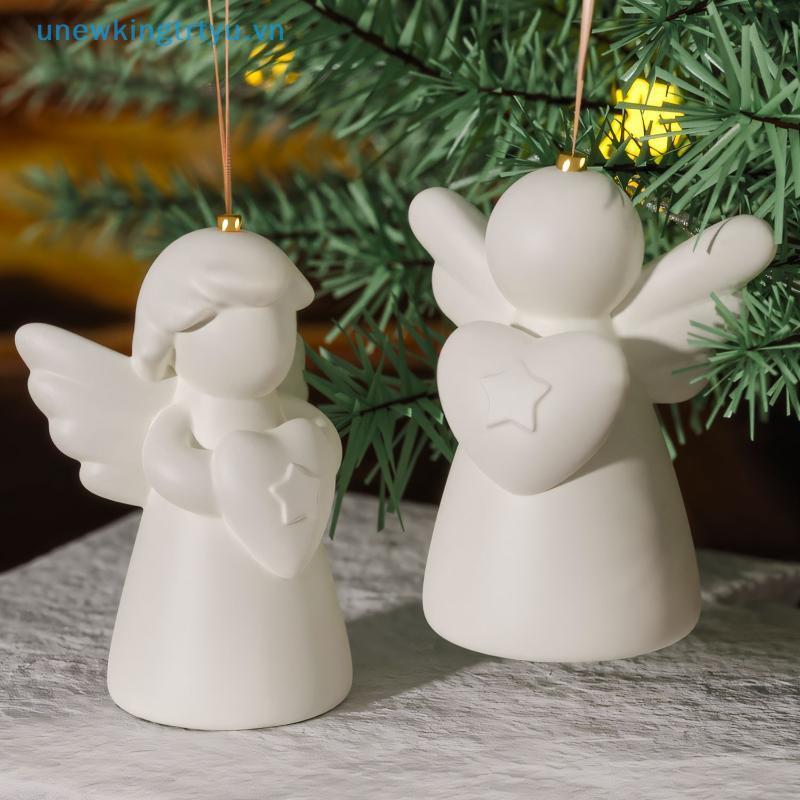 Unewtyu Trái Tim Thiên Thần Silicon Thơm Nến Khuôn DIY Cô Gái Điêu Khắc Thạch Cao Trang Trí Nhà Handmade Con Người Nhựa Khuôn Làm Quà Tặng Sinh Nhật VN