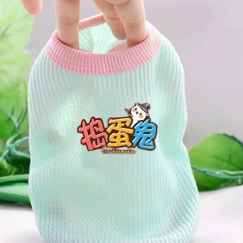 Thú Cưng Chó Mèo Mùa Xuân Mùa Hè Quần Áo Dạo Phố Thú Cưng Hoạt Hình Nhỏ Vừa Quần Áo Cho Chó Mỏng Phong Cách Corgi Teddy Pháp Chiến Đấu