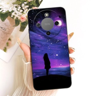 Ốp Chống Sốc Cho Honor X9D / Magic 8 Lite 5G Ốp Lưng MTN-NX1 Thời Trang Thoáng Mát Núi Lửa Hoa Cúc Sơn Mềm Silicon Ốp lưng