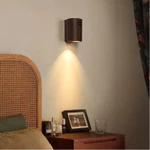 Đèn tường thông minh có thể sạc lại không dây - Đèn tường cầu thang cảm biến chuyển động có thể sạc lại, đèn LED ấm 3000K, hạt gỗ óc chó cho hành lang & phòng ngủ — ảnh 4